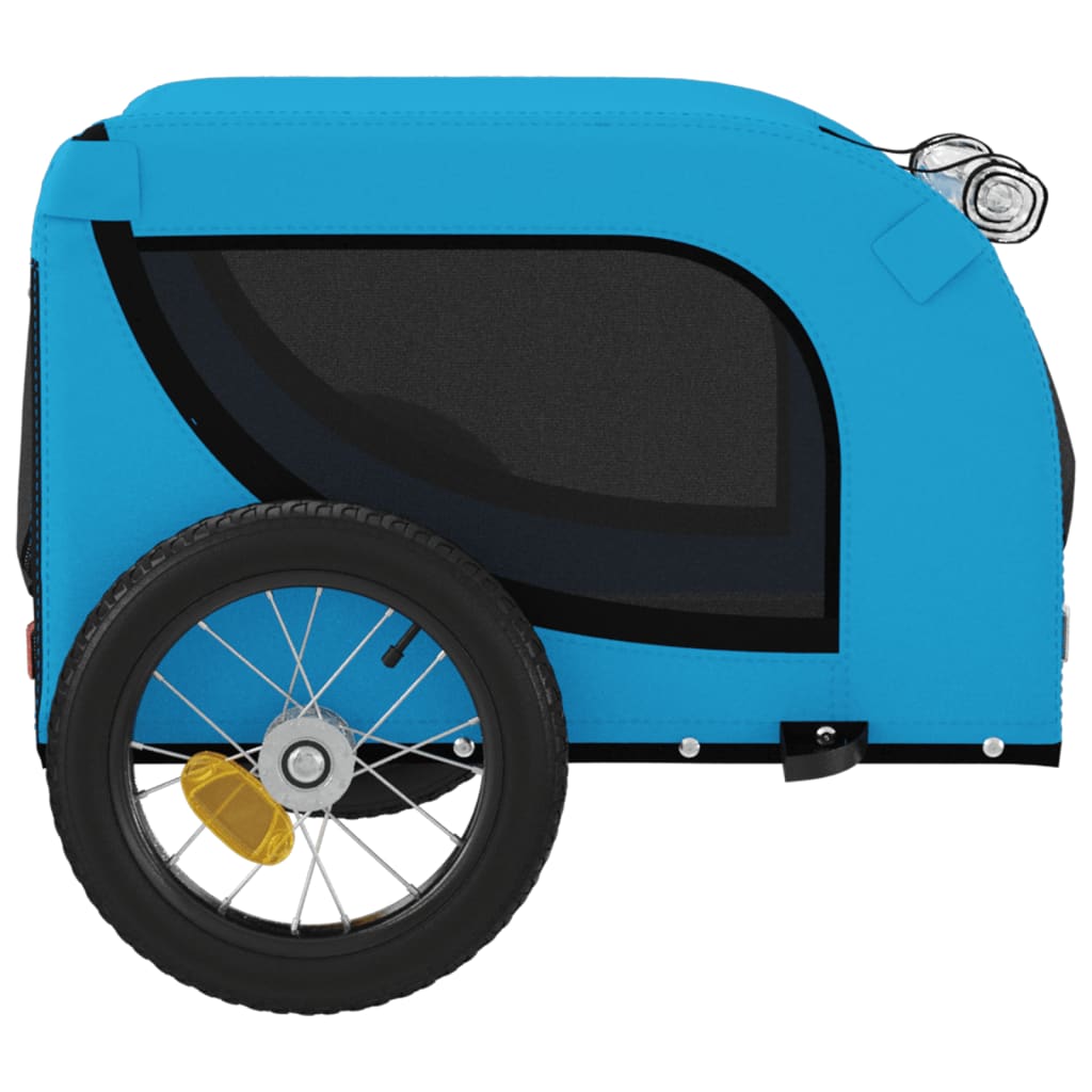 Hondenfietstrailer oxford stof en ijzer blauw en zwart is nu te koop bij PeponiXL, paradijselijk wonen!