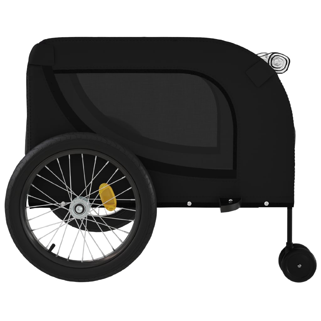 Hondenfietstrailer oxford stof en ijzer zwart is nu te koop bij PeponiXL, paradijselijk wonen!