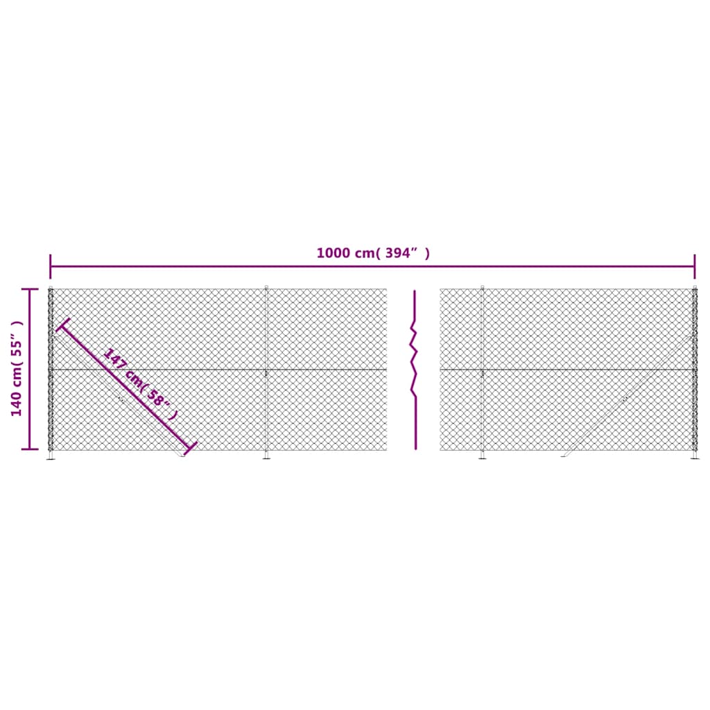 Gaashek met flens 1,4x10 m groen is nu te koop bij PeponiXL, paradijselijk wonen!