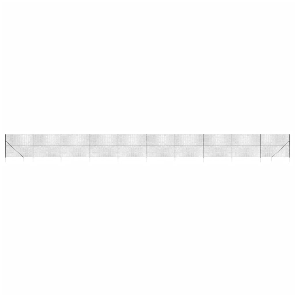 Gaashek met grondankers 1,6x25 m antracietkleurig is nu te koop bij PeponiXL, paradijselijk wonen!