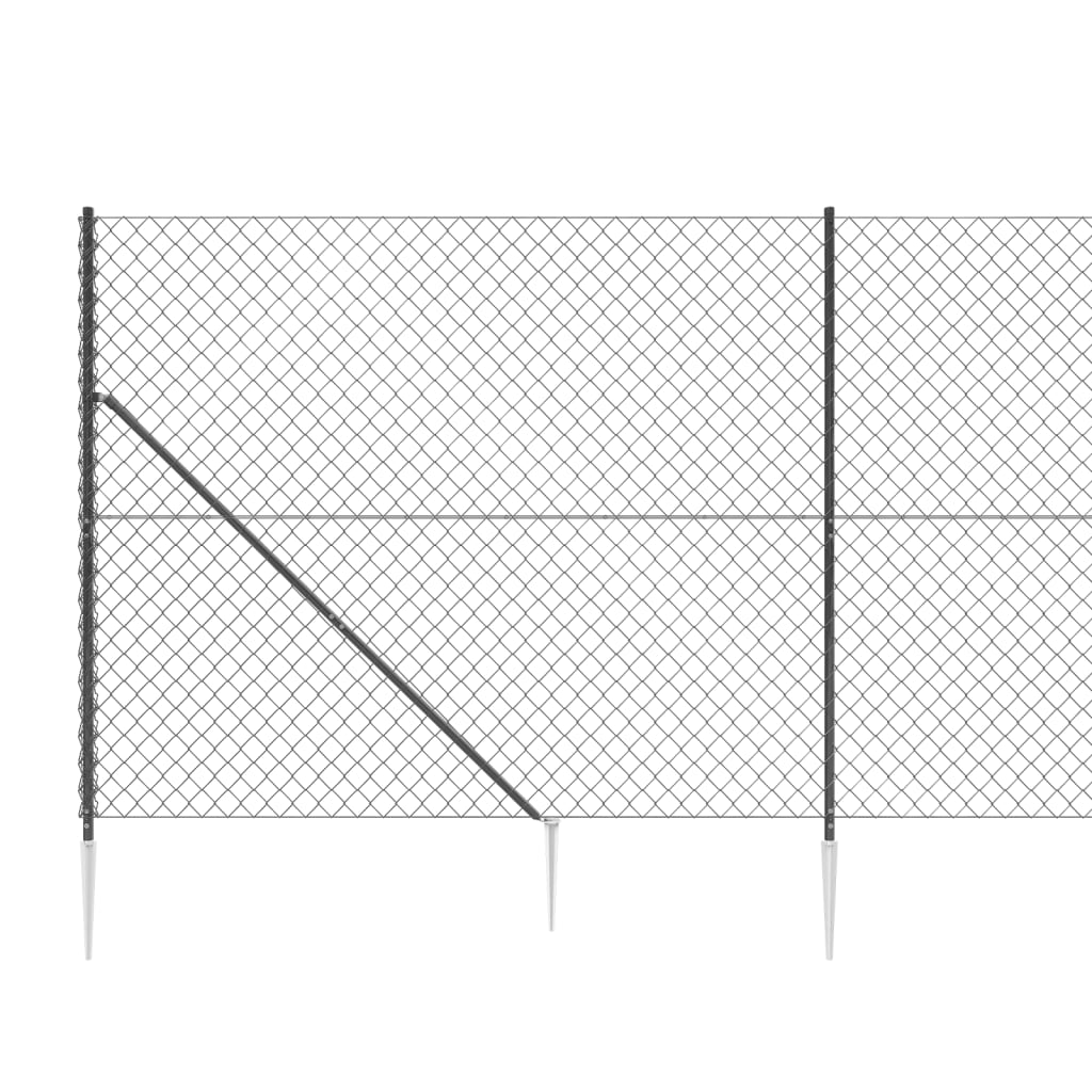 Gaashek met grondankers 1,6x25 m antracietkleurig is nu te koop bij PeponiXL, paradijselijk wonen!