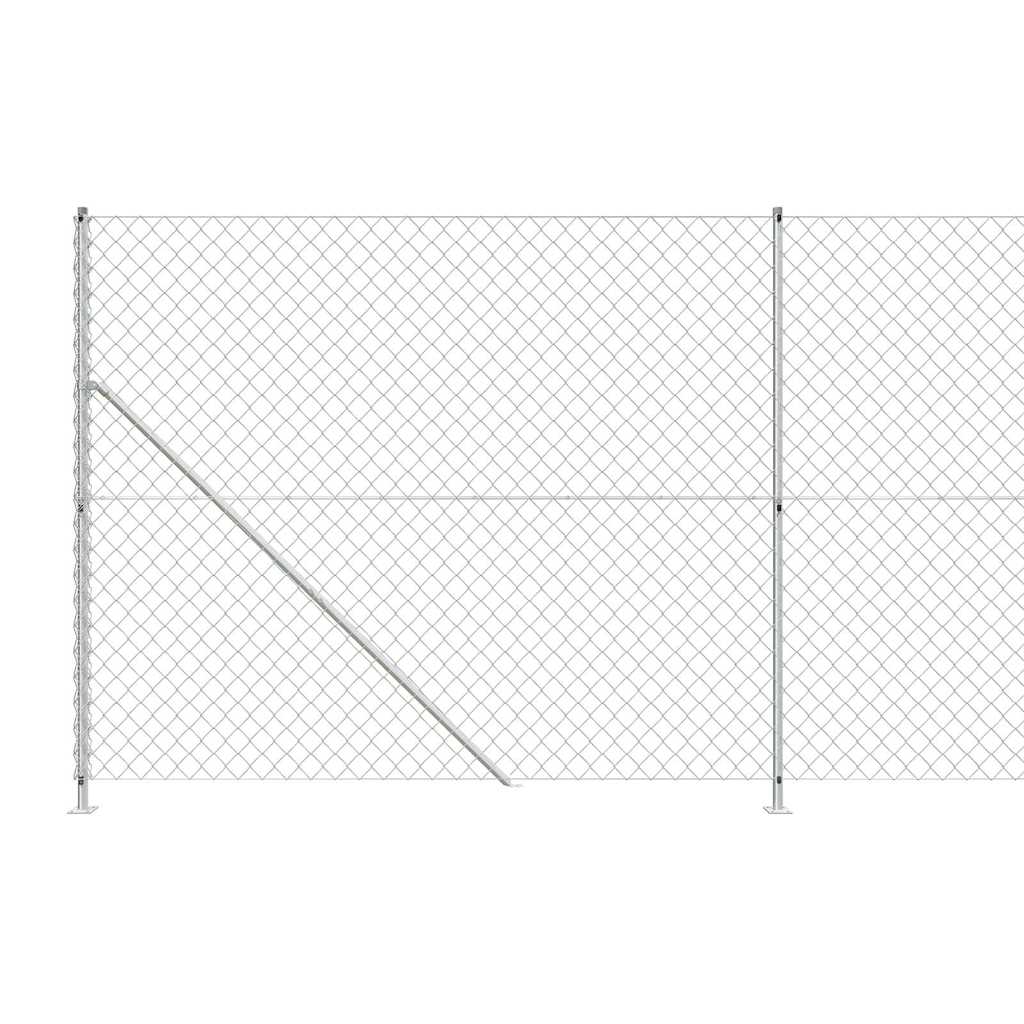 Gaashek met flens 1,6x25 m zilverkleurig is nu te koop bij PeponiXL, paradijselijk wonen!