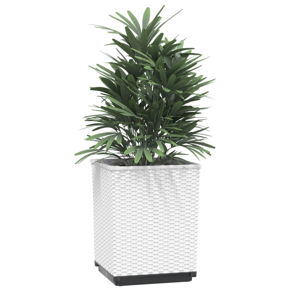Plantenbakken 2 st 30x30x37 cm polypropeen wit is nu te koop bij PeponiXL, paradijselijk wonen!