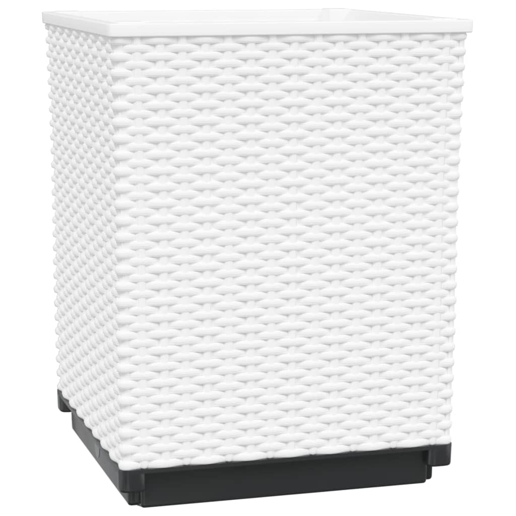 Plantenbakken 2 st 30x30x37 cm polypropeen wit is nu te koop bij PeponiXL, paradijselijk wonen!