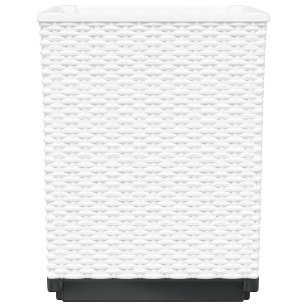 Plantenbakken 2 st 30x30x37 cm polypropeen wit is nu te koop bij PeponiXL, paradijselijk wonen!