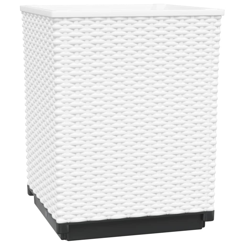 Plantenbakken 4 st 30x30x37 cm polypropeen wit is nu te koop bij PeponiXL, paradijselijk wonen!