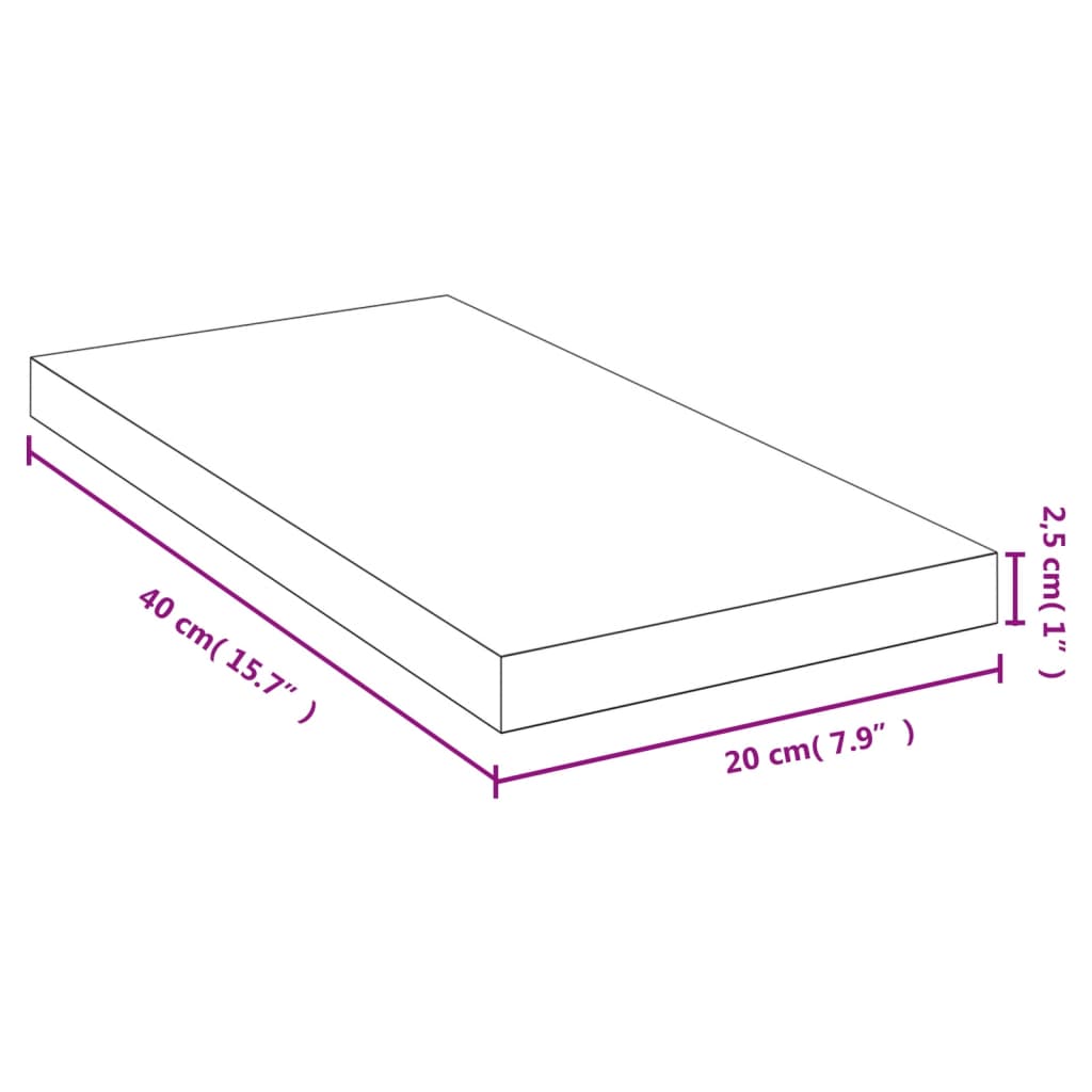 Wandschap 40x20x2,5 cm bamboe is nu te koop bij PeponiXL, paradijselijk wonen!