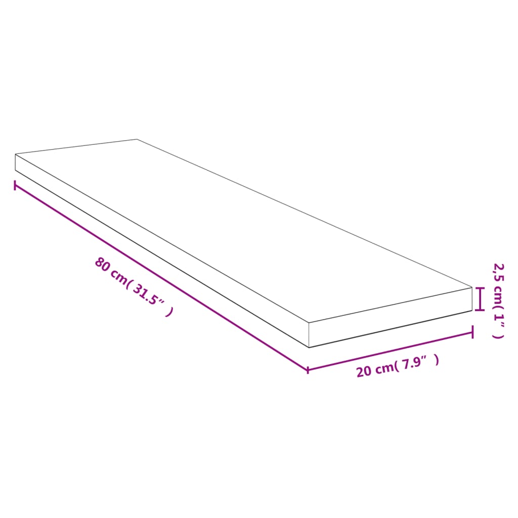 Wandschap 80x20x2,5 cm bamboe is nu te koop bij PeponiXL, paradijselijk wonen!
