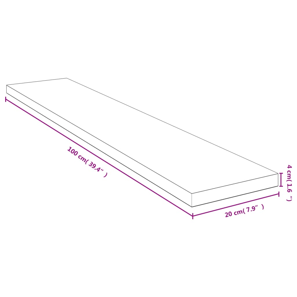 Wandschap 100x20x4 cm bamboe is nu te koop bij PeponiXL, paradijselijk wonen!