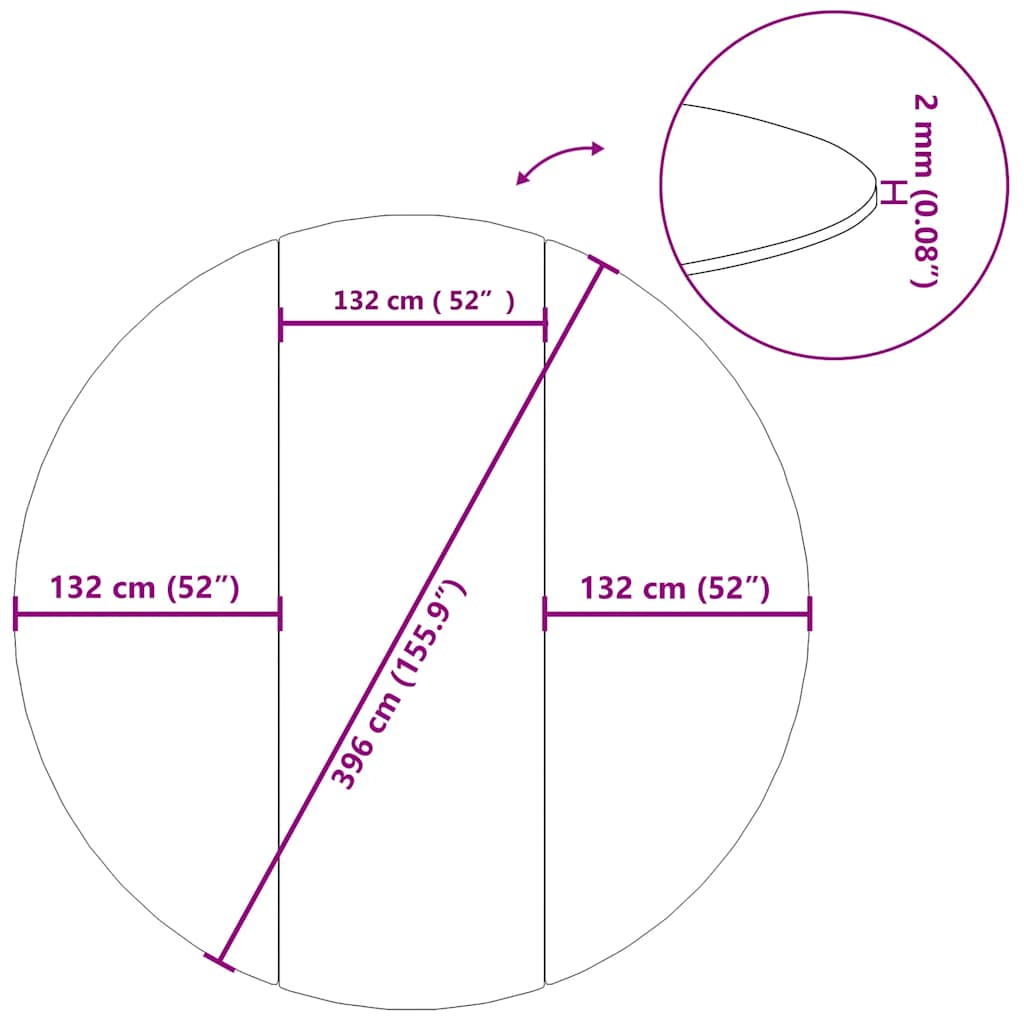 Zwembadgrondzeil Ø396 cm polyester geotextiel lichtgrijs is nu te koop bij PeponiXL, paradijselijk wonen!
