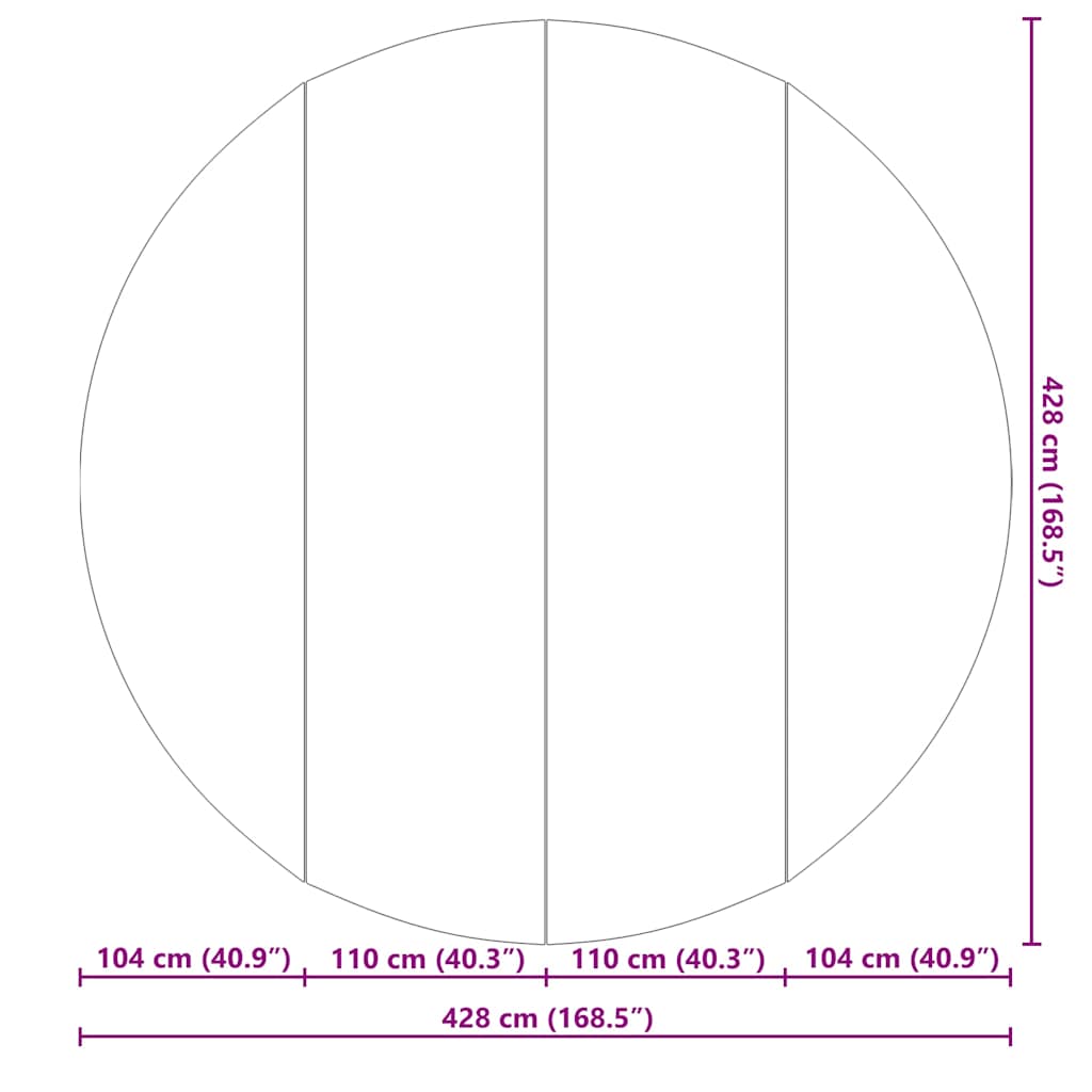 Zwembadgrondzeil Ø428 cm polyester geotextiel lichtgrijs is nu te koop bij PeponiXL, paradijselijk wonen!