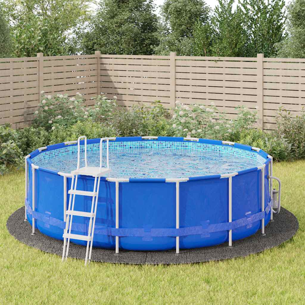 Zwembadgrondzeil Ø500 cm polyester geotextiel lichtgrijs is nu te koop bij PeponiXL, paradijselijk wonen!
