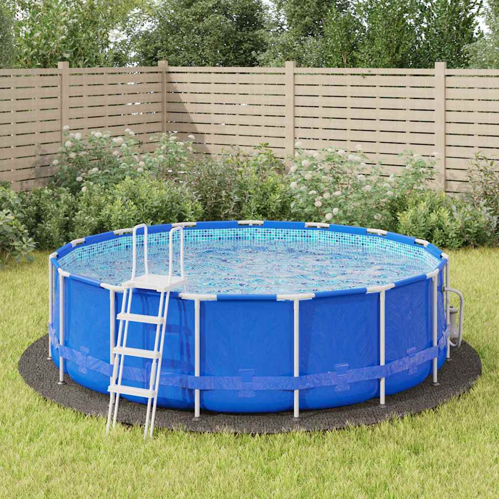 Zwembadgrondzeil Ø428 cm polyester geotextiel lichtgrijs is nu te koop bij PeponiXL, paradijselijk wonen!
