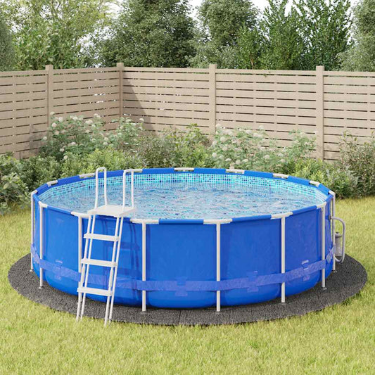 Zwembadgrondzeil Ø500 cm polyester geotextiel lichtgrijs is nu te koop bij PeponiXL, paradijselijk wonen!