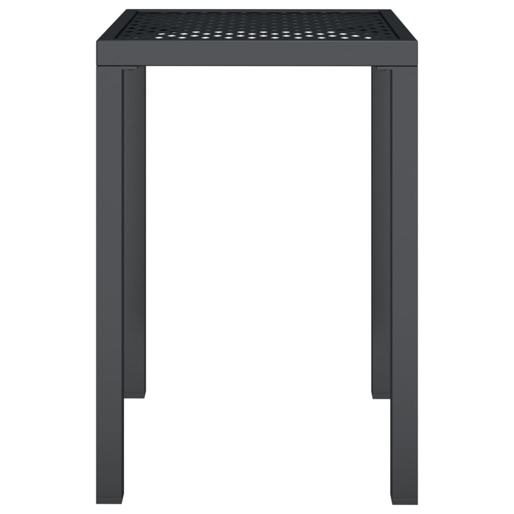 Tuintafel 50x50x72 cm staal antracietkleurig is nu te koop bij PeponiXL, paradijselijk wonen!