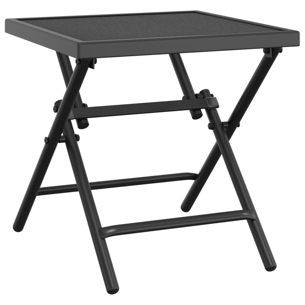 Tuintafel 38x38x38 cm staalgaas antracietkleurig is nu te koop bij PeponiXL, paradijselijk wonen!