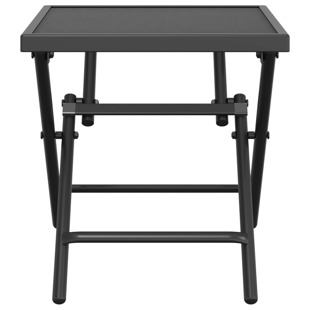 Tuintafel 38x38x38 cm staalgaas antracietkleurig is nu te koop bij PeponiXL, paradijselijk wonen!