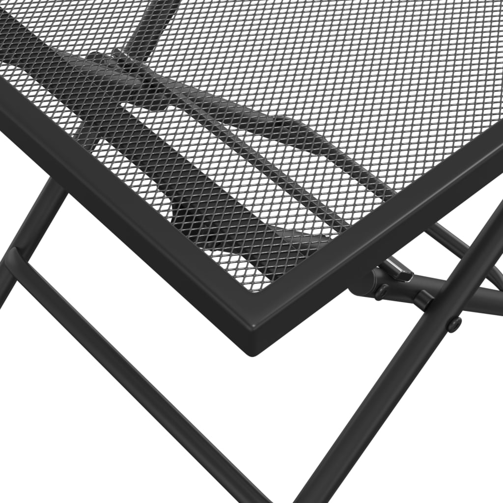 Tuintafel 38x38x38 cm staalgaas antracietkleurig is nu te koop bij PeponiXL, paradijselijk wonen!