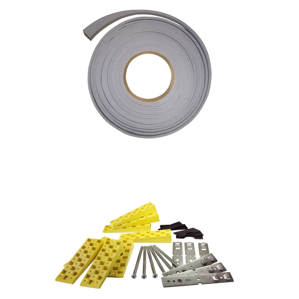 Voordeur 110x210 cm aluminium en PVC wit is nu te koop bij PeponiXL, paradijselijk wonen!