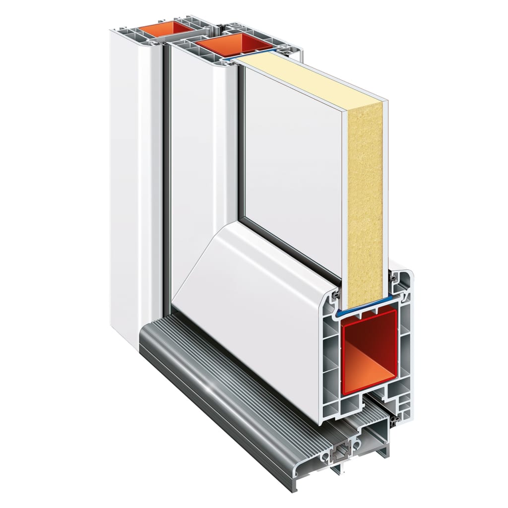 Voordeur 98x208 cm PVC wit is nu te koop bij PeponiXL, paradijselijk wonen!