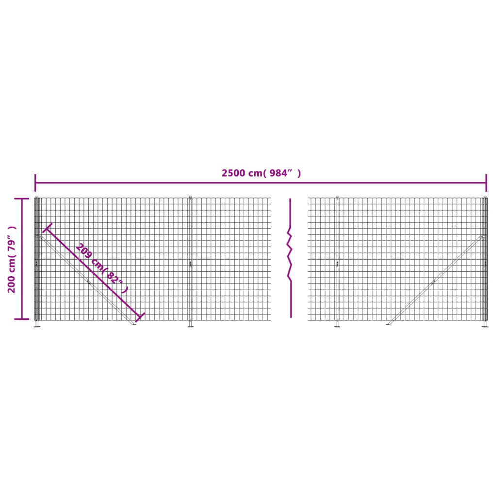 Draadgaashek met flens 2x25 m groen is nu te koop bij PeponiXL, paradijselijk wonen!