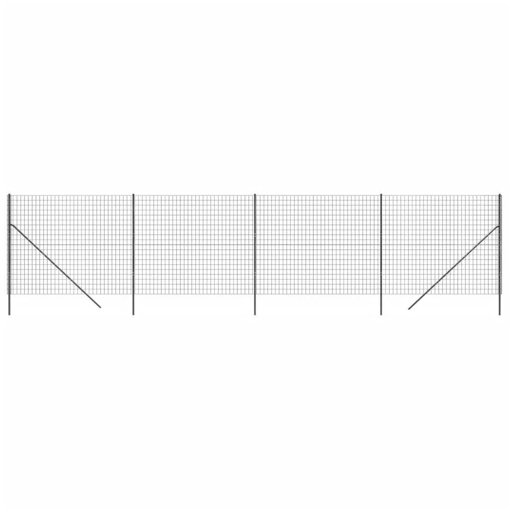 Draadgaashek 1,4x10 m gegalvaniseerd staal antracietkleurig is nu te koop bij PeponiXL, paradijselijk wonen!