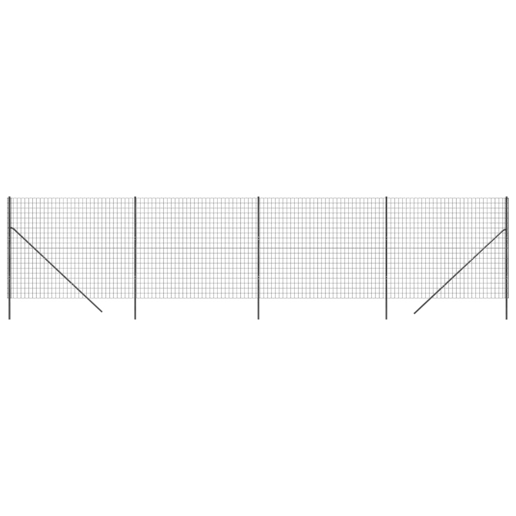 Draadgaashek 1,6x10 m gegalvaniseerd staal antracietkleurig is nu te koop bij PeponiXL, paradijselijk wonen!