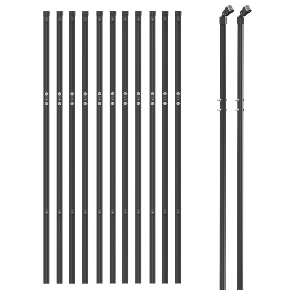Draadgaashek 0,8x25 m gegalvaniseerd staal antracietkleur is nu te koop bij PeponiXL, paradijselijk wonen!
