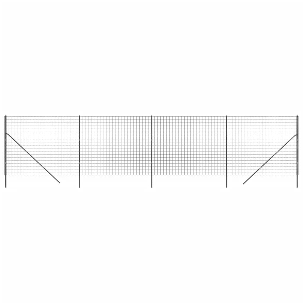 Draadgaashek 1,6x10 m gegalvaniseerd staal antracietkleurig is nu te koop bij PeponiXL, paradijselijk wonen!
