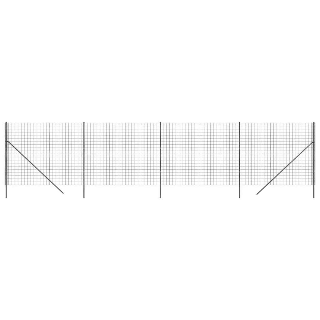 Draadgaashek 2,2x10 m gegalvaniseerd staal antracietkleurig is nu te koop bij PeponiXL, paradijselijk wonen!