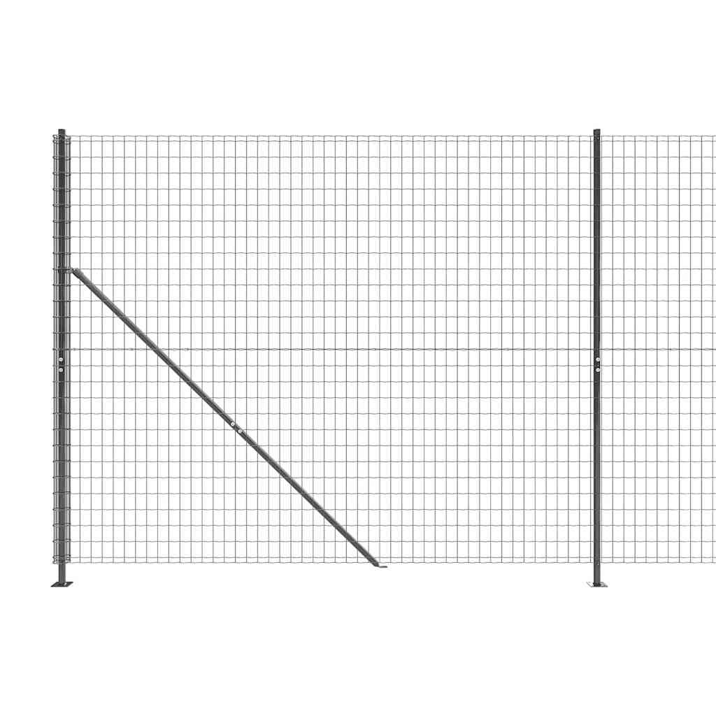 Draadgaashek met flens 1,6x25 m antracietkleurig is nu te koop bij PeponiXL, paradijselijk wonen!