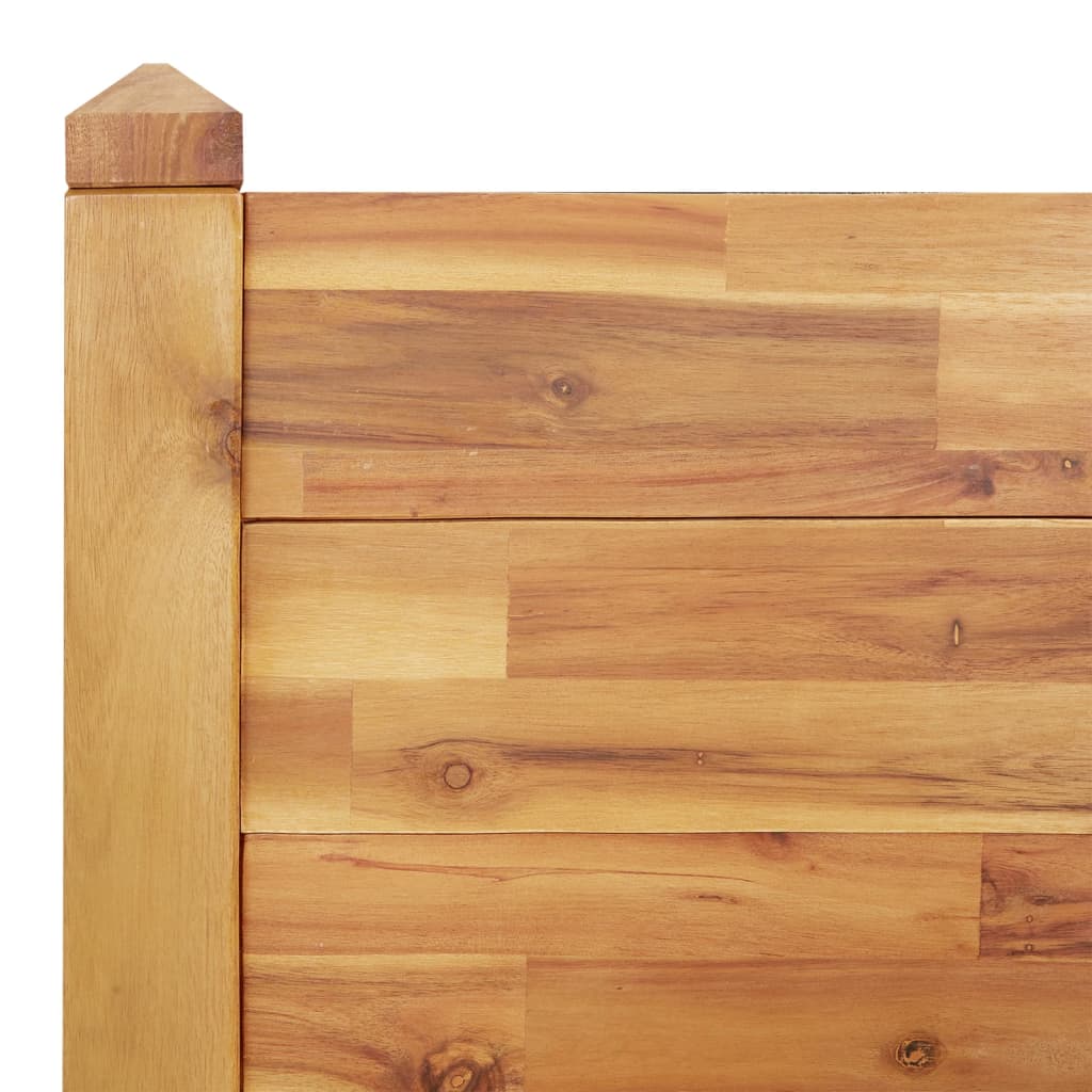 Plantenbak verhoogd 160x60x44 cm massief acaciahout is nu te koop bij PeponiXL, paradijselijk wonen!