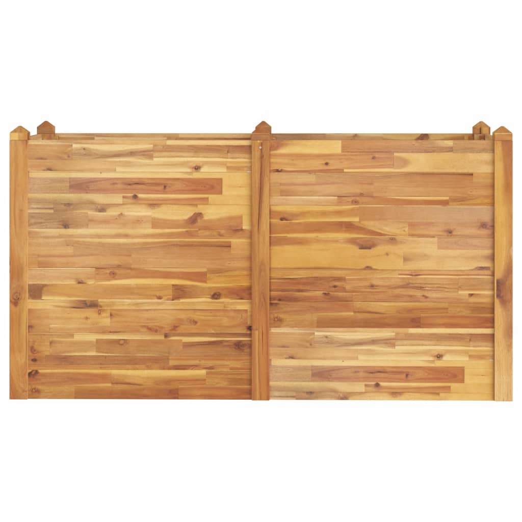 Plantenbak verhoogd 160x60x84 cm massief acaciahout is nu te koop bij PeponiXL, paradijselijk wonen!