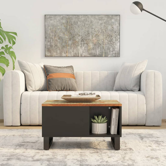 Salontafel 60x50x35 cm massief gerecycled hout is nu te koop bij PeponiXL, paradijselijk wonen!