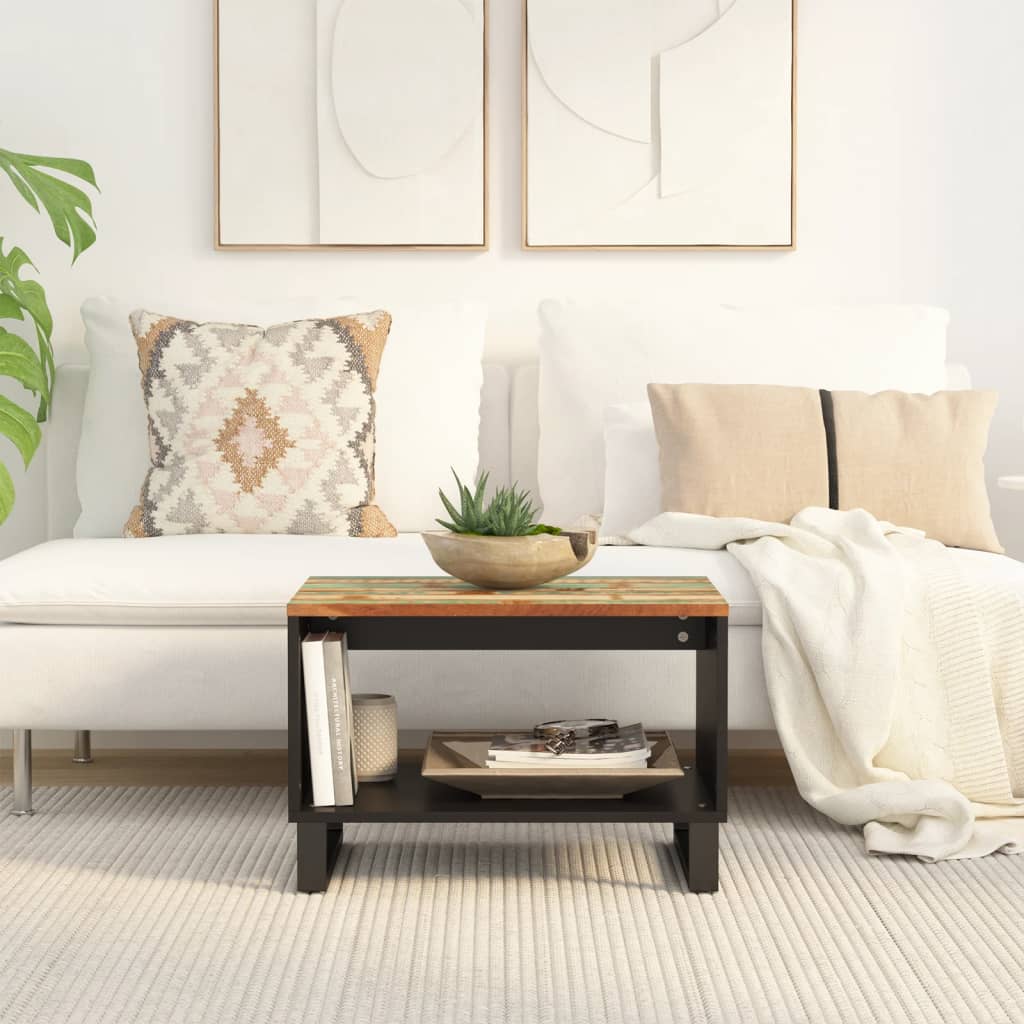 Salontafel 60x50x40 cm massief gerecycled hout is nu te koop bij PeponiXL, paradijselijk wonen!
