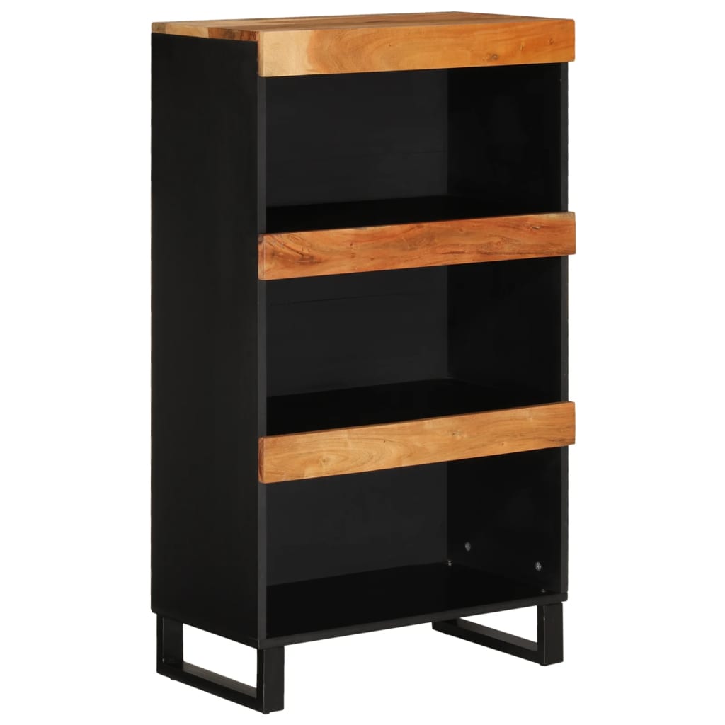 Bijzetkast 60x33x107 cm massief acaciahout is nu te koop bij PeponiXL, paradijselijk wonen!