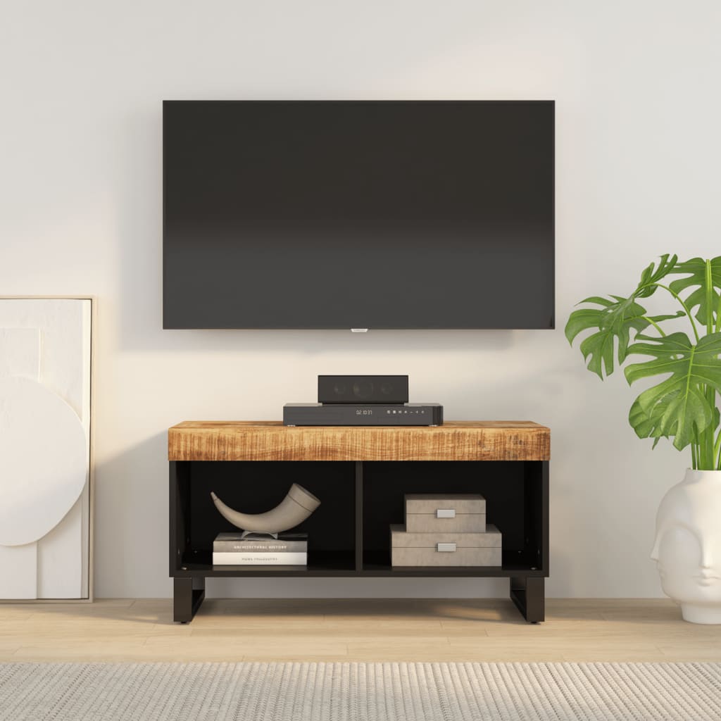 Tv-meubel 85x33x43,5 cm massief mangohout is nu te koop bij PeponiXL, paradijselijk wonen!