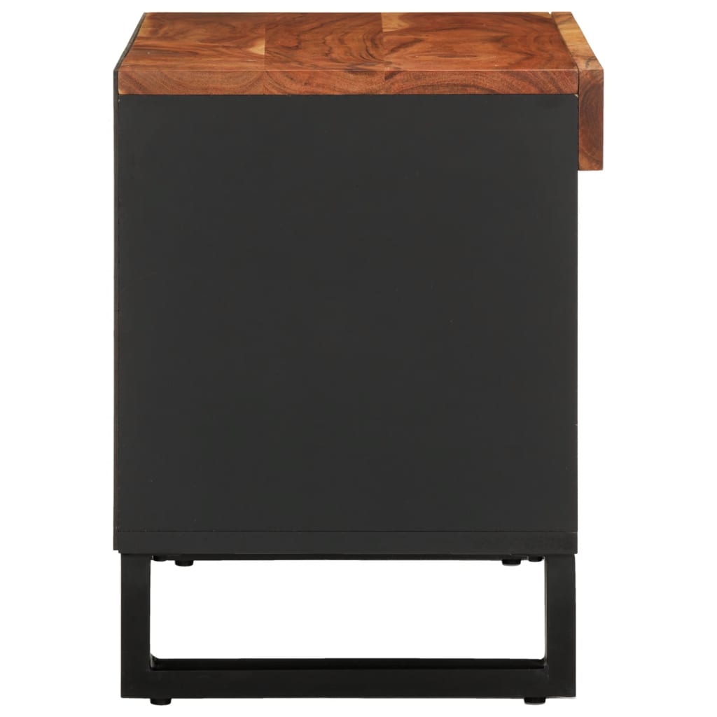 Tv-meubel 85x33x43,5 cm massief acaciahout is nu te koop bij PeponiXL, paradijselijk wonen!