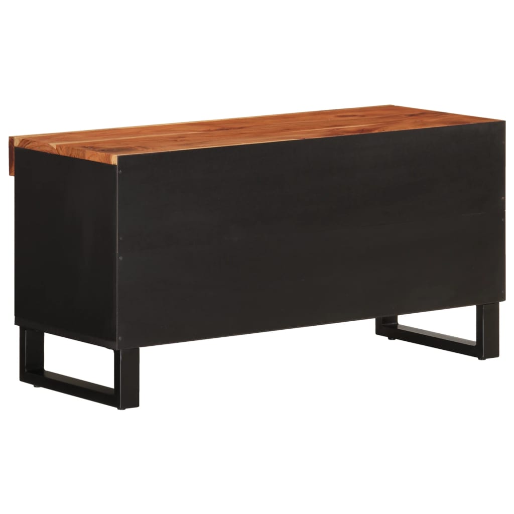Tv-meubel 85x33x43,5 cm massief acaciahout is nu te koop bij PeponiXL, paradijselijk wonen!