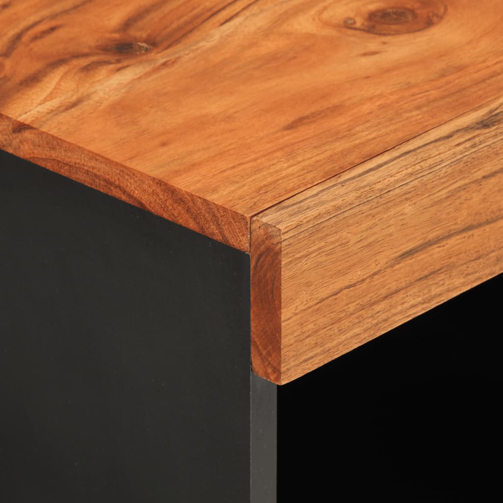 Tv-meubel 85x33x43,5 cm massief acaciahout is nu te koop bij PeponiXL, paradijselijk wonen!