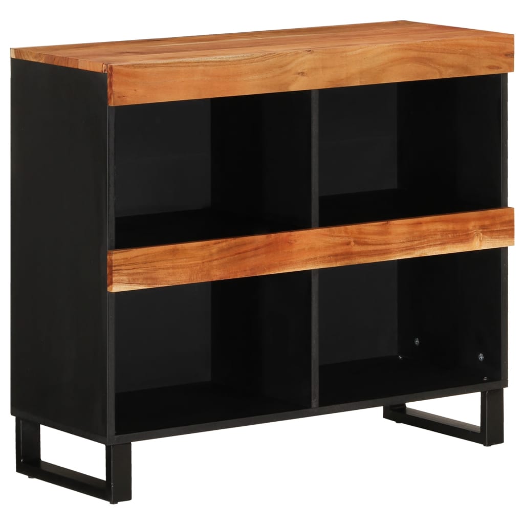 Bijzetkast 85x33x75 cm massief acaciahout is nu te koop bij PeponiXL, paradijselijk wonen!