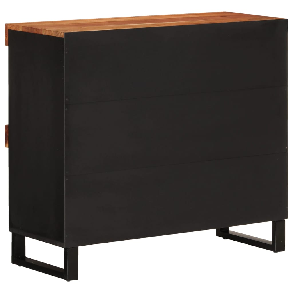 Bijzetkast 85x33x75 cm massief acaciahout is nu te koop bij PeponiXL, paradijselijk wonen!