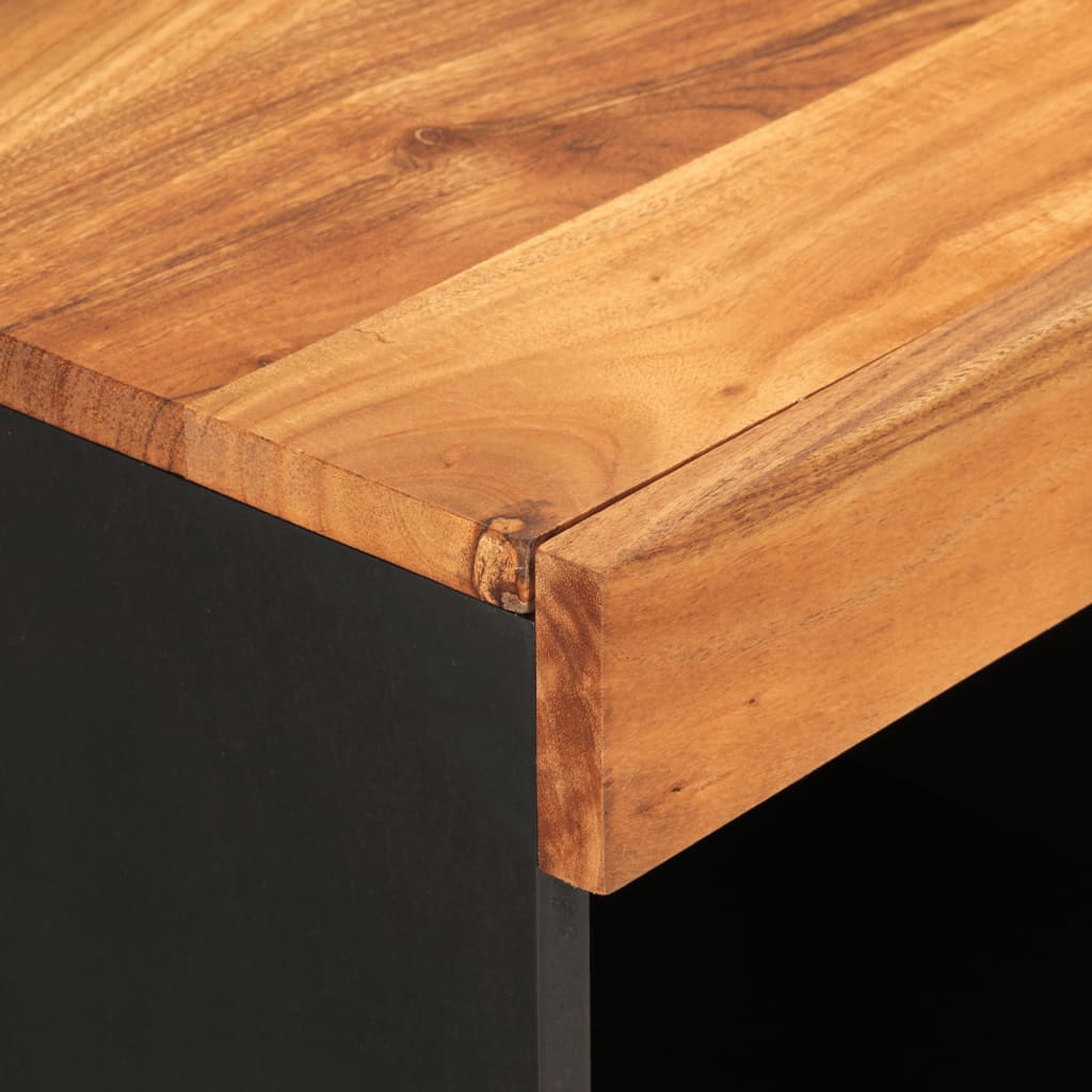 Bijzetkast 85x33x75 cm massief acaciahout is nu te koop bij PeponiXL, paradijselijk wonen!