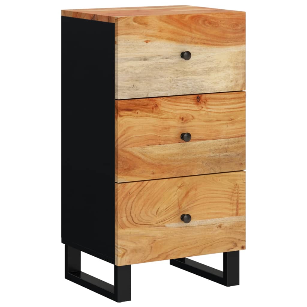 Dressoir met 3 lades 40x33,5x75 cm massief acaciahout is nu te koop bij PeponiXL, paradijselijk wonen!