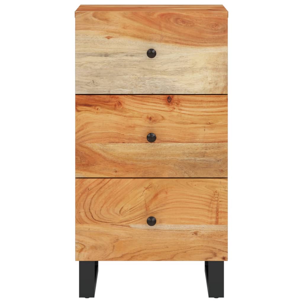 Dressoir met 3 lades 40x33,5x75 cm massief acaciahout is nu te koop bij PeponiXL, paradijselijk wonen!