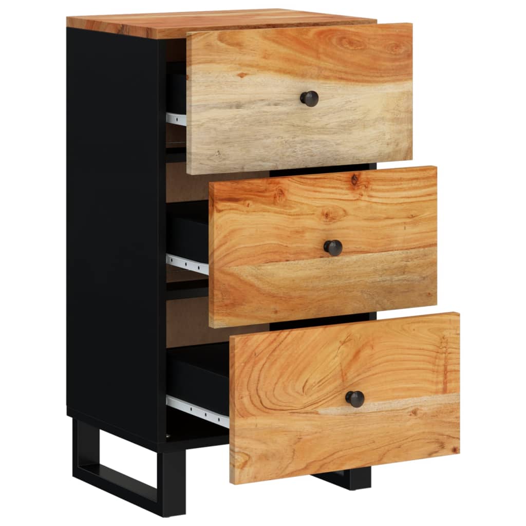 Dressoir met 3 lades 40x33,5x75 cm massief acaciahout is nu te koop bij PeponiXL, paradijselijk wonen!