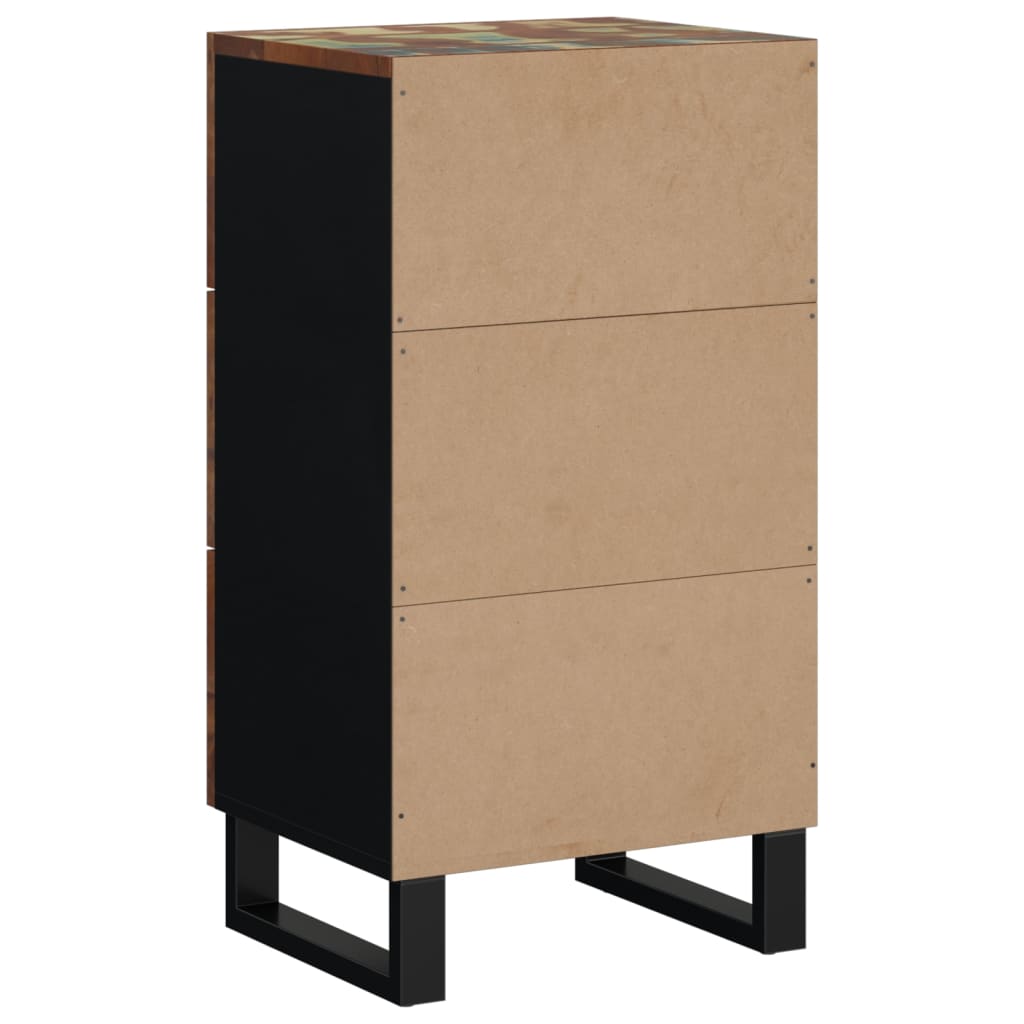 Dressoir met 3 lades 40x33,5x75 cm massief gerecycled hout is nu te koop bij PeponiXL, paradijselijk wonen!