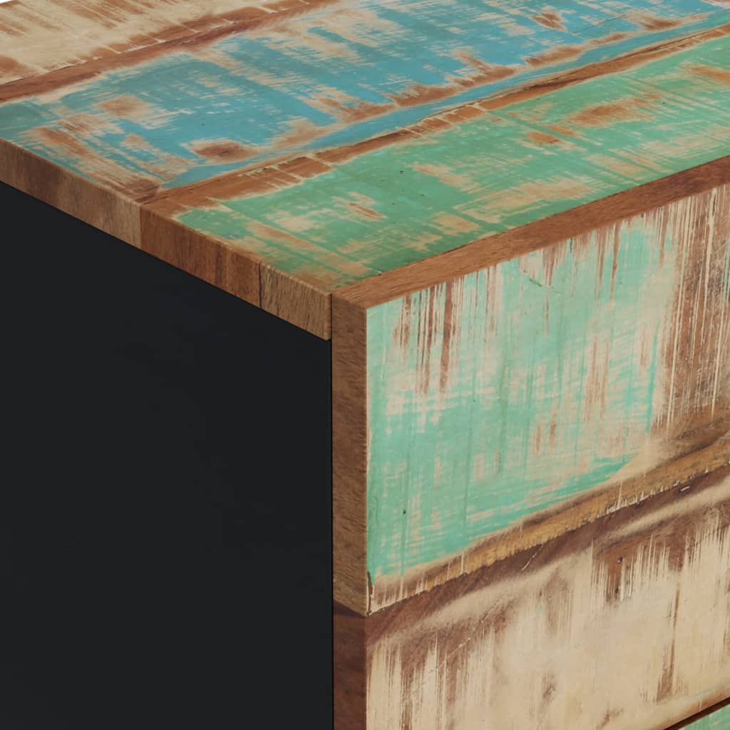 Dressoir met 3 lades 40x33,5x75 cm massief gerecycled hout is nu te koop bij PeponiXL, paradijselijk wonen!