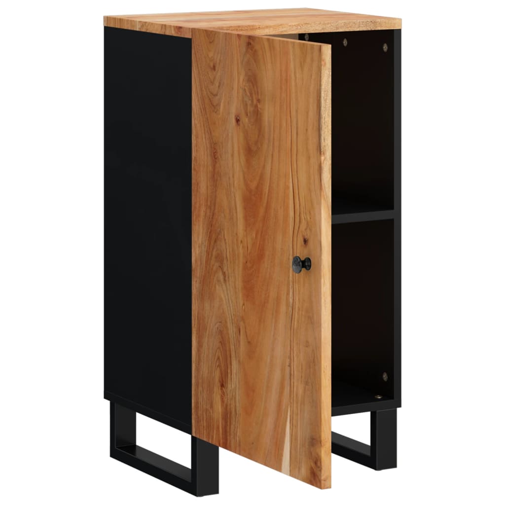 Dressoir met deur 40x31x75 cm massief acaciahout is nu te koop bij PeponiXL, paradijselijk wonen!