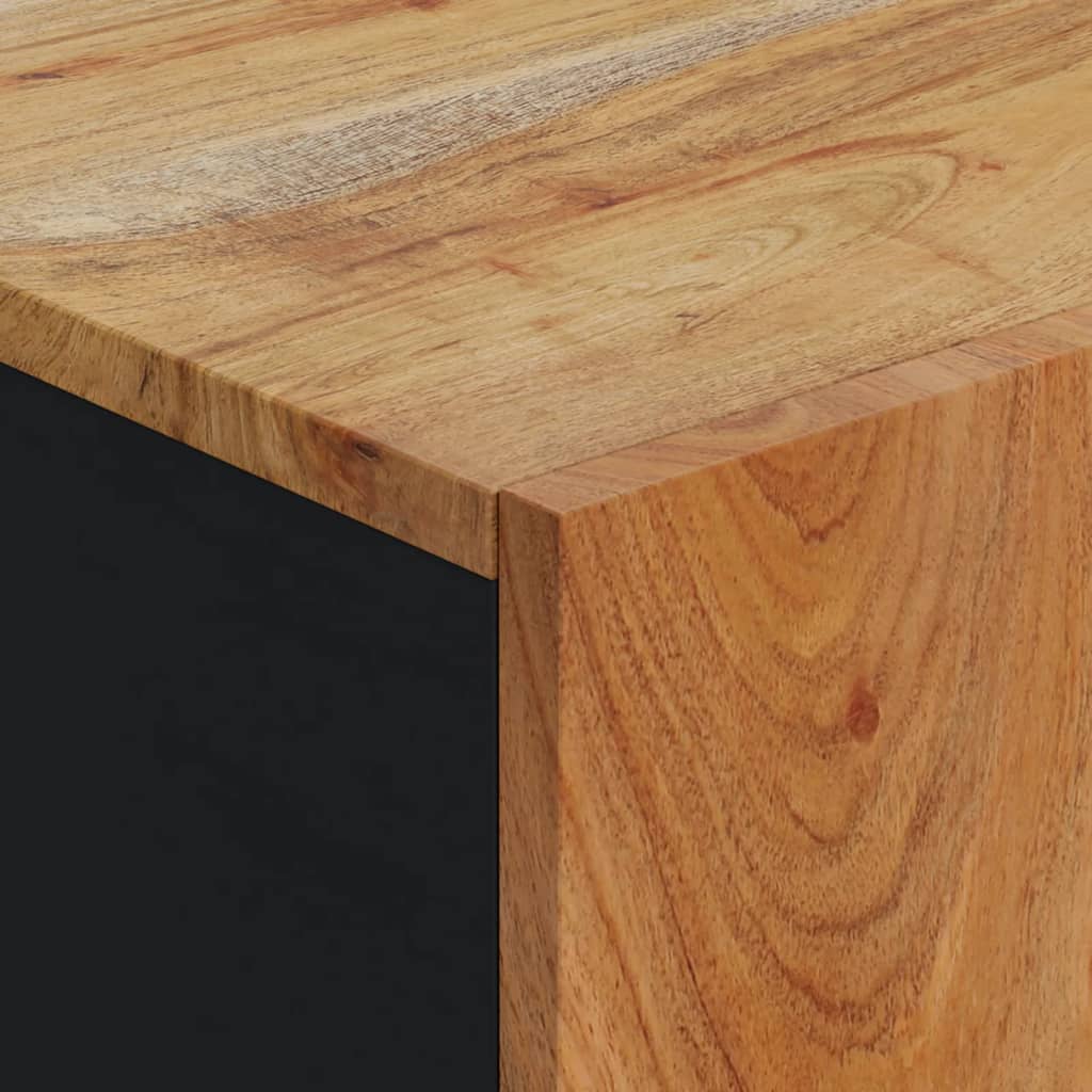 Dressoir met deur 40x31x75 cm massief acaciahout is nu te koop bij PeponiXL, paradijselijk wonen!